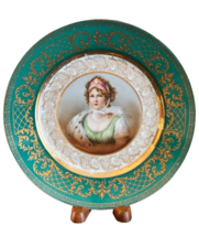 Royal Vienna Austria Queen of Prussia Portrait Porcelain Plate - £51.25 GBP