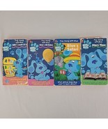 Blues Clues VHS 4 Set Story Time Safari Birthday ABCs 123 Vtg Lot WORKIN... - £13.30 GBP