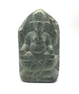 Solid Stone Hand-carved Ganesh Ganapati India Elephant God Sculpture Fig... - €80,39 EUR