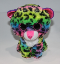 TY Beanie Boos TySilk Dotty 6" Rainbow Leopard Cat Plush Soft Toy Stuffe... - $10.40