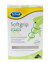 Scholl Softgrip Ultima Class 2 Closed Toe Thigh Length Stockings, Small,... - $25.12