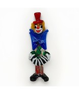 Murano  Glass Clown Figurine Accordion Red Hat Colorful Whimsical Decor - €103,74 EUR Murano  Glass Clown Figurine Accordion Red Hat Colorful Whimsical Decor - €103,74 EUR
