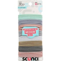 Scunci Elastics Pastel Colors 32 Pieces Medium Hold 1 Pack #33487 - $10.69