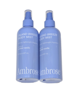 2 Pack Ambrose Island Breeze Body Mist Lightweight Coconut Vanilla 8oz. - €18,86 EUR