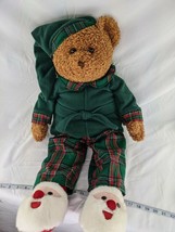 JC Penney Christmas Bear Plush Pajamas 24 Inch Golden Bear Co - £16.98 GBP