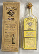 VTG Watkins Vanilla Extract Large 8.5&quot; Glass Bottle W/ Original Box Paper Label - £8.43 GBP