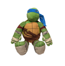 Nickelodeon Teenage Mutant Ninja Turtle Leonardo 17&#39;&#39; Plush 2015 &quot;LEO STRIKES&quot; - £11.67 GBP