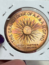 Grand Lodge Of AF &amp; AM Of MD  Bonnie Blink Corn Husking Penny Coin Nov 11 1947 - £23.45 GBP