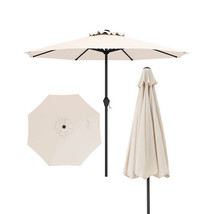 Outdoor Heavy Duty Market Umbrella with Crank Handle and 8 Sturdy Ribs-B... - $2,520.76 MXN