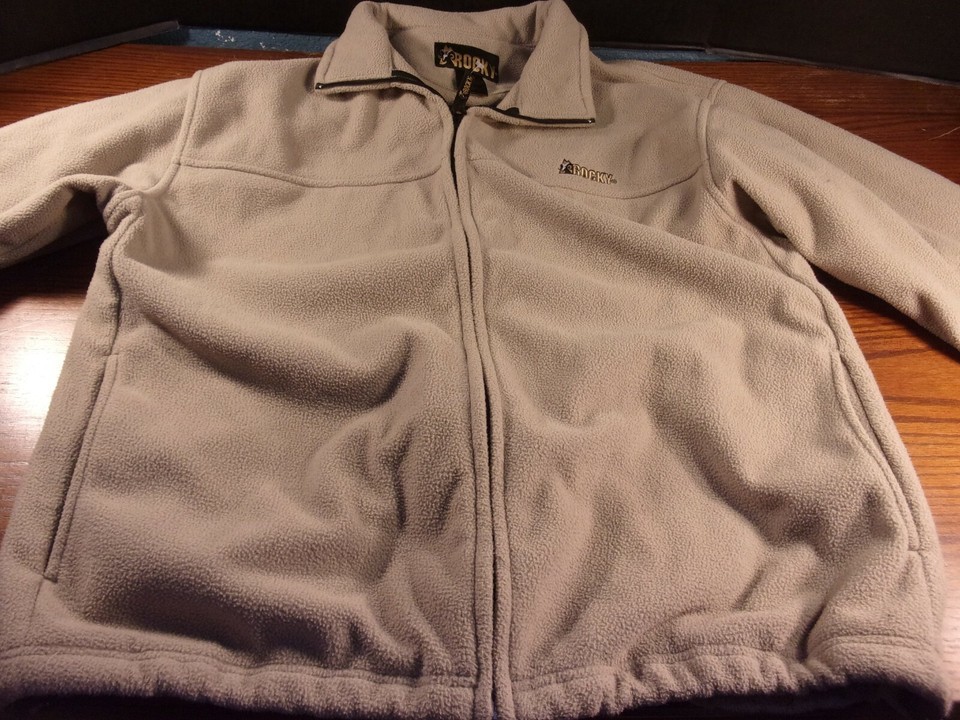 ROCKY TAN FLEECE COLD WEATHER WIND RESISTANT JACKET EXTRA LARGE SI 716 - $21.07