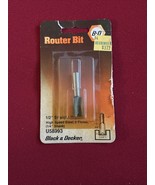 Black &amp; Decker 1/2&quot; Flush Trim 1/4&quot; shank router bit NOS Factory Sealed - $10.49 CAD
