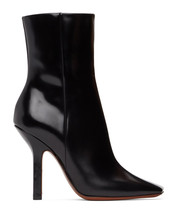 VETEMENTS Womens Boots Boomerang High Heel Ankle Black Size US 10 WAH21B... - £675.12 GBP