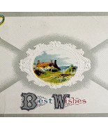 Best Wishes Cottage Victorian Greeting Card Postcard 1900s PCBG11B - $27.34 CAD