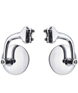 3&quot; Chrome Curved Arm Peep Side Door Glass Mirror Outside Rear View Hot R... - $790.21 MXN
