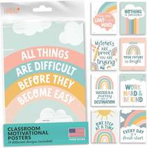 Boho Muted Classroom Motivational Posters | Set of 9 | Educational Supplies - $21.99