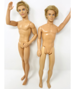 Lot 2 Blonde Rooted Hair Hottie Ken Dolls Ryan Blane Nude - $652.23 MXN
