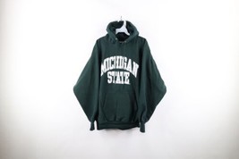 Vtg 90s Mens Large Faded Heavyweight Michigan State University Hoodie Sw... - £55.34 GBP