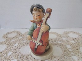 Goebel M.J. Hummel #186 Sweet Music Boy with Cello W. Germany 5&quot;H L1 - $18.76