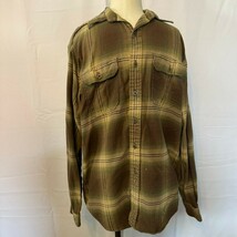 Polo Ralph Lauren Brown Plaid Flannel Shirt Medium Button Front Outdoor ... - $521.14 MXN