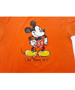 Walt Disney world orange with large mickey mouse graphics T-shirt size 2X - $21.73