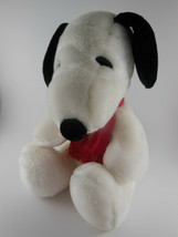 Peanuts Snoopy Plush Animal Toy United Features smoke free 11" sitting - $10.39