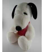 Peanuts Snoopy Plush Animal Toy United Features smoke free 11&quot; sitting - $14.23 CAD