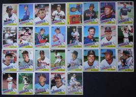 1985 Topps California Angels Team Set of 29 Baseball Cards - £3.12 GBP