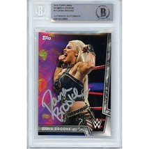 Dana Brooke WWE Auto 2018 Topps Diva Wrestling On-Card Autograph Beckett BGS - £78.07 GBP