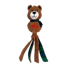 KONG Holiday Wubba Corduroy Bear Dog Toy 1ea/LG - £9.51 GBP