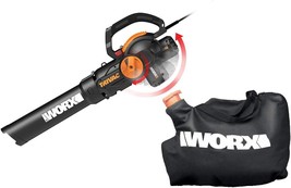 The Worx Wg512 12-Amp Trivac 3-In-1 Electric Leaf Blower/Mulcher/Yard Va... - $129.94