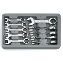 10 Pc. 12 Point Stubby Ratcheting Combination Metric Wrench Set - £166.25 GBP