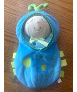 Manhattan Toy Snuggle Bug Blue Soft Plush Baby Doll &amp; Pea Pod Set Stuffe... - $13.66 CAD