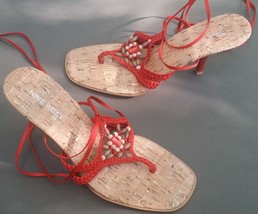 Nine West Size 7 Sandals Shoes Heels Vegan - £25.37 GBP