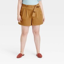 NEW Women&#39;s Plus Size High-Rise Pleat Front Shorts - a New Day™ 26W - £27.67 GBP