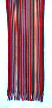 V. Fraas Multistripe Soft Knit Stripe Scarf Acrylic 68&quot; x 11&quot; - £18.68 GBP