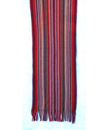 V. Fraas Multistripe Soft Knit Stripe Scarf Acrylic 68&quot; x 11&quot; - £18.56 GBP