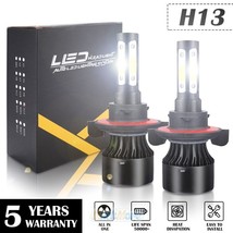2Pcs 4 Sides H13 9008 2400W 360000Lumens Led Headlight Bulb Kit Hi/Lo Beam 6000K - £19.80 GBP
