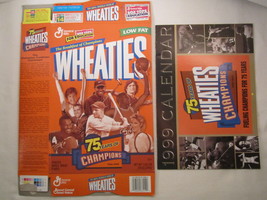 MT WHEATIES Cereal Box &amp; Calendar 1998 18oz 75 YEARS OF CHAMPIONS [G7E1b] - £7.52 GBP