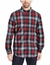 New $50 Columbia Men&#39;s Rapid Rivers II LS Button Up Shirt Red/Gray/Black Small - £19.37 GBP