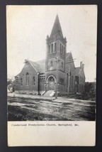 Cumberland Presbyterian Church Springfield Missouri Mo. Antique PC 1911 - £9.15 GBP