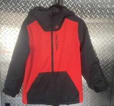 Volcom Snowboard Jacket Red Black Hooded Insulated Youth XL 14/16 – Read - €21,17 EUR