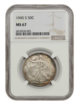 1945-S 50C Ngc MS67 - £1,929.53 GBP