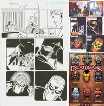Future Comics ~ Deathmask #4 Original Art Dick Giordano Bob Layton &amp; Michelinie - £125.22 GBP