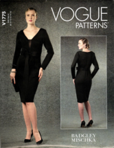 Vogue V1775 Misses XS to M Badgley Mischka Cocktail Dress UNCUT Sewing Pattern - £20.35 GBP