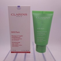 Clarins SOS Pure Rebalancing Clay Mask With Alpine Willow 2.3oz Sealed - $12.86