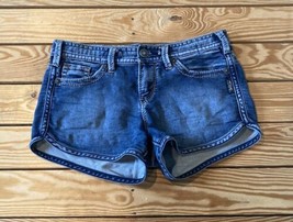 Silver Jeans Women’s Aiko Jean Mid Shorts size 26 Blue R7 - £13.24 GBP