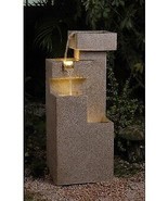 Jeco FCL039 Sand Stone Cascade Tires Outdoor-Indoor Lighted Fountain - £236.10 GBP