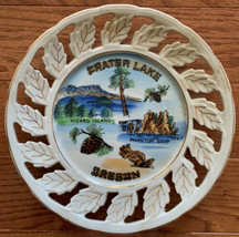 Crater Lake Oregon Souvenir Plate Phantom Ship Wizard Island - $4.00