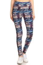 Yoga Style Tie Dye Printed Knit Leggings - $10.00