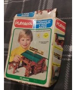 Vintage 70s Playskool Original Lincoln Logs Blacksmith 884 Incomplete Set - £7.18 GBP